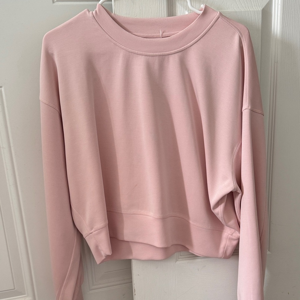 lululemon athletica Crewneck Sweatshirt in Light Pink